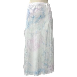 Bella Dahl- Light Tie Dye Tencel Midi Skirt Size Small.